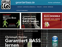 Tablet Screenshot of garantiertbass.de